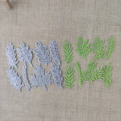 8 pcs leaves Set Frame Metal Cutting Dies DIY Scrapbooking Photo Album Decorative Embossing Stencil Paper Card Crafts