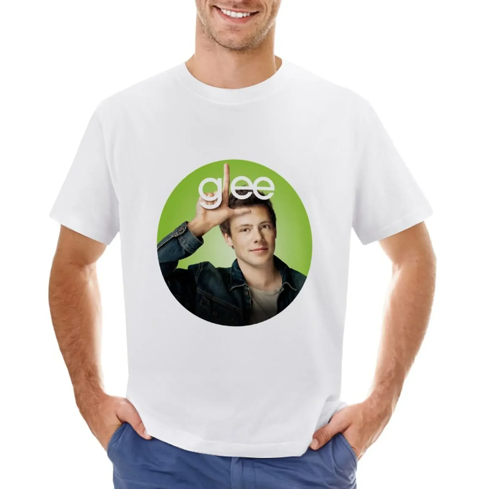 Finn Hudson from Glee T-Shirt boys animal print graphics mens white t shirts