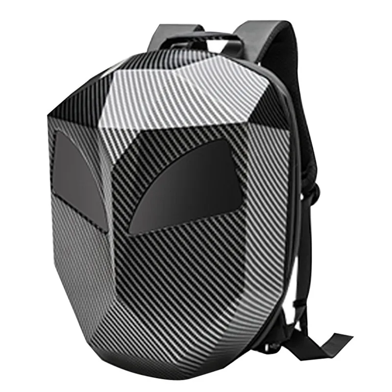 Mochila Led para casco de motocicleta, morral de viaje con pantalla iluminada, bolsa Escolar ruggzak F1