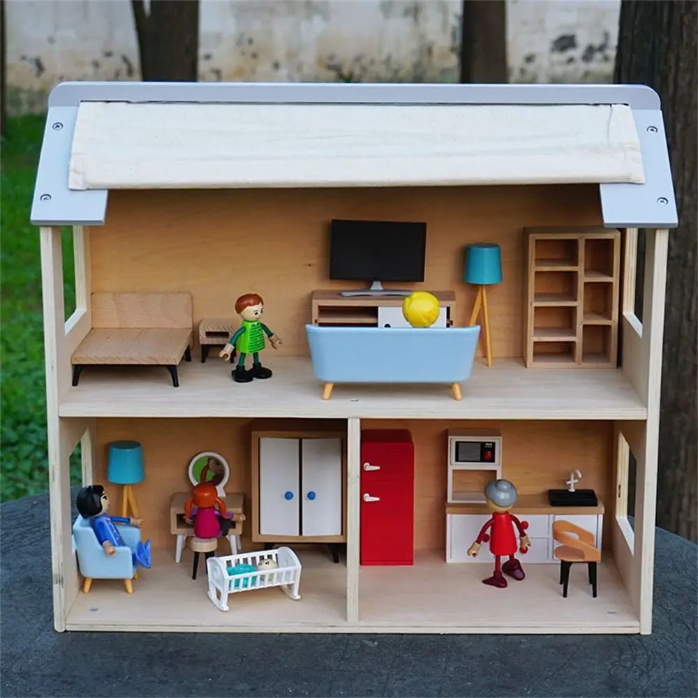 Poppenhuis Decor TV-set Stoel Bank Model Mini Meubels Poppenhuis Meubels Miniatuur Meubels Simulatie Meubels