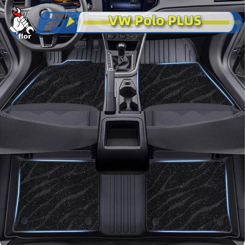 

For Left-hand Drive Car Floor Mat VW Polo PLUS 2011-2023 Custom Fit Full Surround Foot Mat Interior Protection Liner Floor Liner