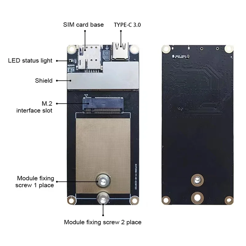 

RM520N-GL Quectel 5G M.2 Module RM520NGLAA-M20-SGASA + 5G Adapter board 5G Modem Type-C 3.0 to M.2 Test Kit