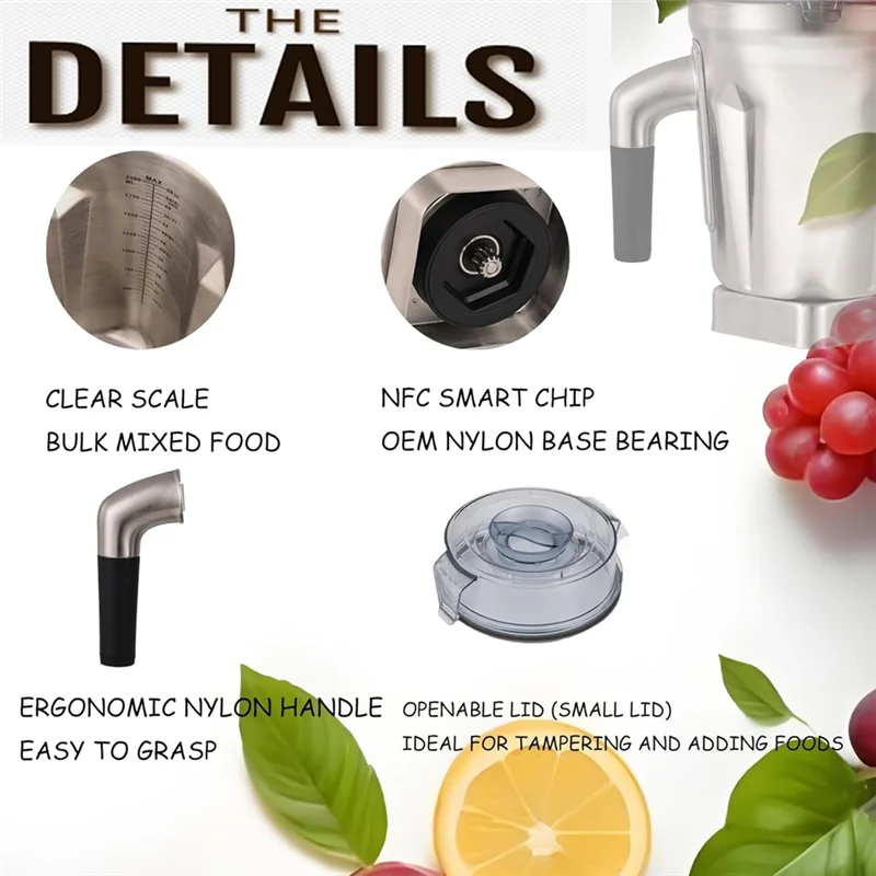 الفولاذ المقاوم للصدأ التجاري 64 أونصة لـ 5200 750 6300 Vm0103 Vm0197 E310 A2500 Explorian Ascent Series Containers وما إلى ذلك-A58E