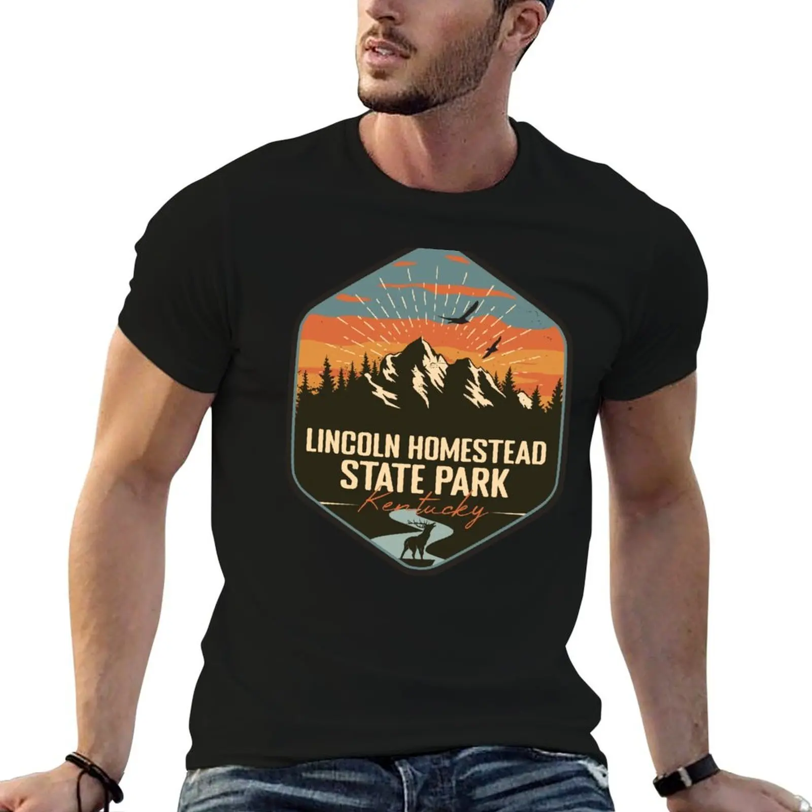 

Lincoln Homestead State Park Kentucky - KY Retro Souvenir Badge T-Shirt t shirt man designer man t shirt graphic T-Shirt