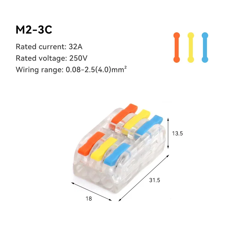 1/5/10 PCS Mini Schnelle Verdrahtung Kabel Anschlüsse Universal Compact Splitter Elektrische Leiter Push-in Hause Terminal Block
