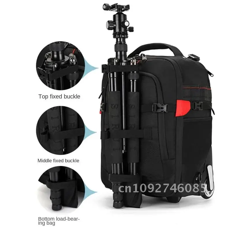 

Trolley Photography backpack Professional Camera Bag Trolley Travel Digital Backpack Photo Camera Suitcase Trolley Luggage Video