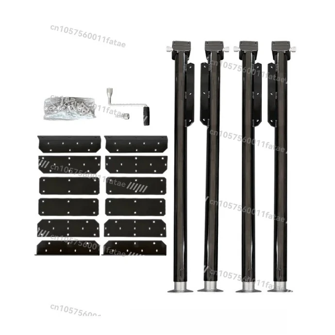 

Electric&manual Backpack Trailer Jack Stand Set of 4 High Lifting Jacks for Camper Caravan Trailer 2500lbs Load 110-780mm Height