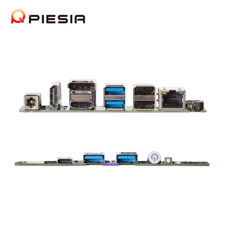 Piesia 12th Gen Core I3 I5 I7 2 LAN 2,5G placa base de PC Industrial I5-1240P 2 DDR5 2 * HD/tipo-c 1 * DP X86 Nano ITX placa base