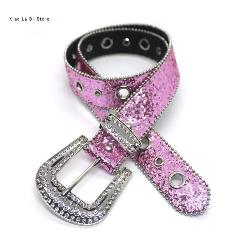 Bling Bling Cowboy Cowgirl Cintura in Jeans Gonna Cintura con completa per adolescenti XXFD