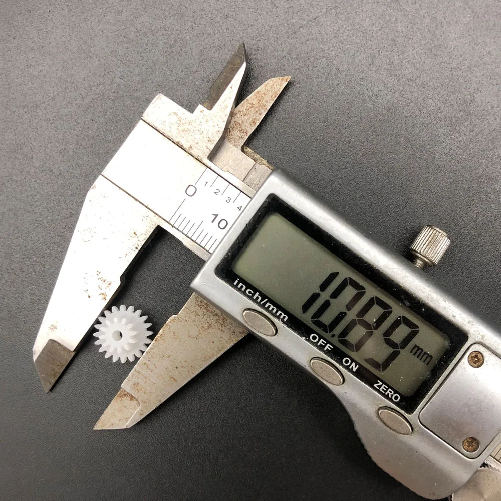 100x 20122A 20122B 20T + 12T 0.5 Modulus Plastic Double Gear Reduction Bilayer 0.5M Aperture 1.95mm 2mm 2A 2.05mm 2B Tight Loose