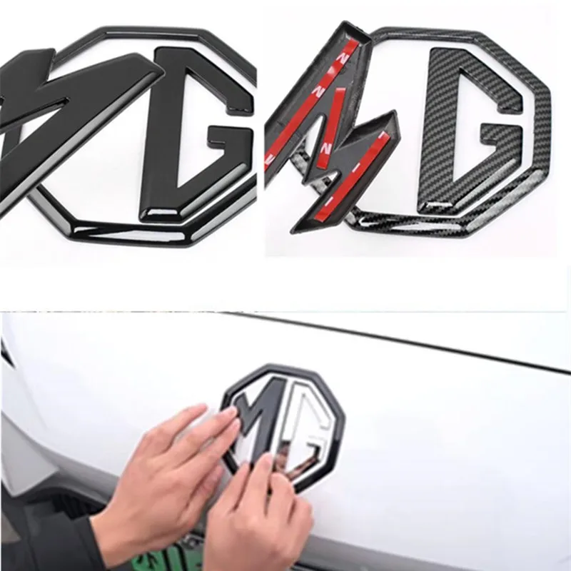 3PCS Center logo Front Emblem badge sticker and Rear Trunk Badge Emblem For MG5 MG6 ZS MG HS sticker logo Emblem Accessor