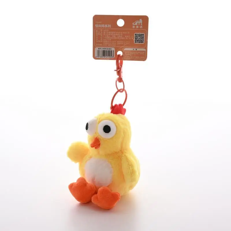 Plush Bag Charm Backpack Ornament Chicken Cute Plush Toy Bag Pendant Stuffed Animal Soft Keychain Charm For Bag Purse Backpack