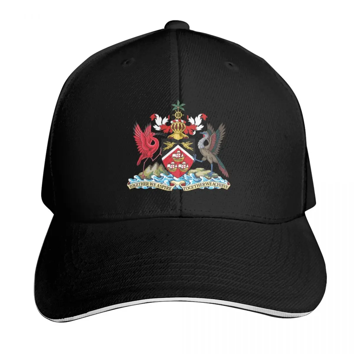 Coat of arms of Trinidad and Tobago Baseball Cap Thermal Visor New In The Hat winter hats for men Sports Cap Woman Men's