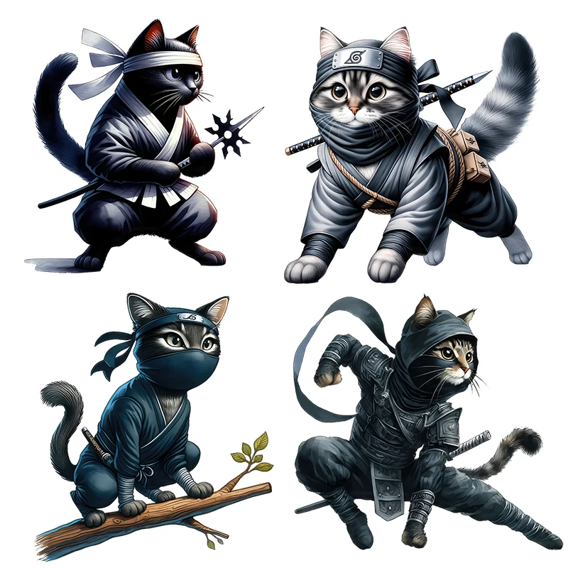 Three Ratels CD148 Funny Kung Fu Cat Wall Stickers for Home Decoration Computer decal car sticker