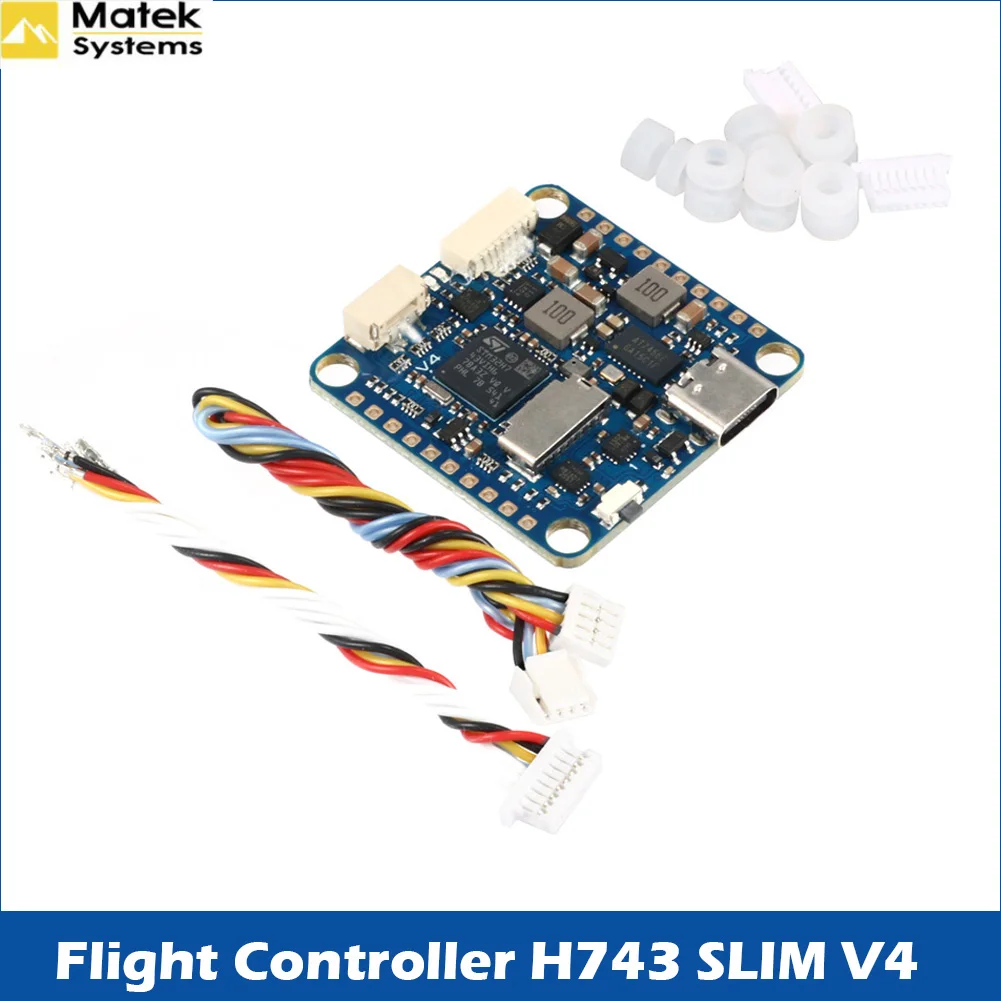 Matek Mateksys H743 SLIM V4 STM32H743VIT6 Dual ICM42688P 2-8S F7 Flight Controller BEC5V For FPV Drone Multicopter Model RC Tool