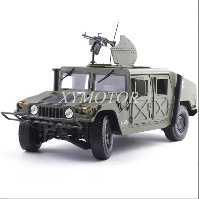 KDW-vehículo de campo Hummer, vehículo de aleación fundido a presión, modelo de coche, juguetes, regalos, verde, 1/18