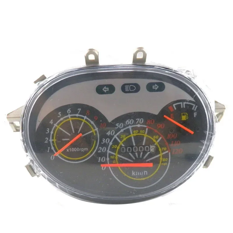 Motorcycle Speedometer Instrument Gauge for 50cc 150cc Chinese Scooter Moped Tank Sporty Roketa Bahama Sunl Future Champion Baja