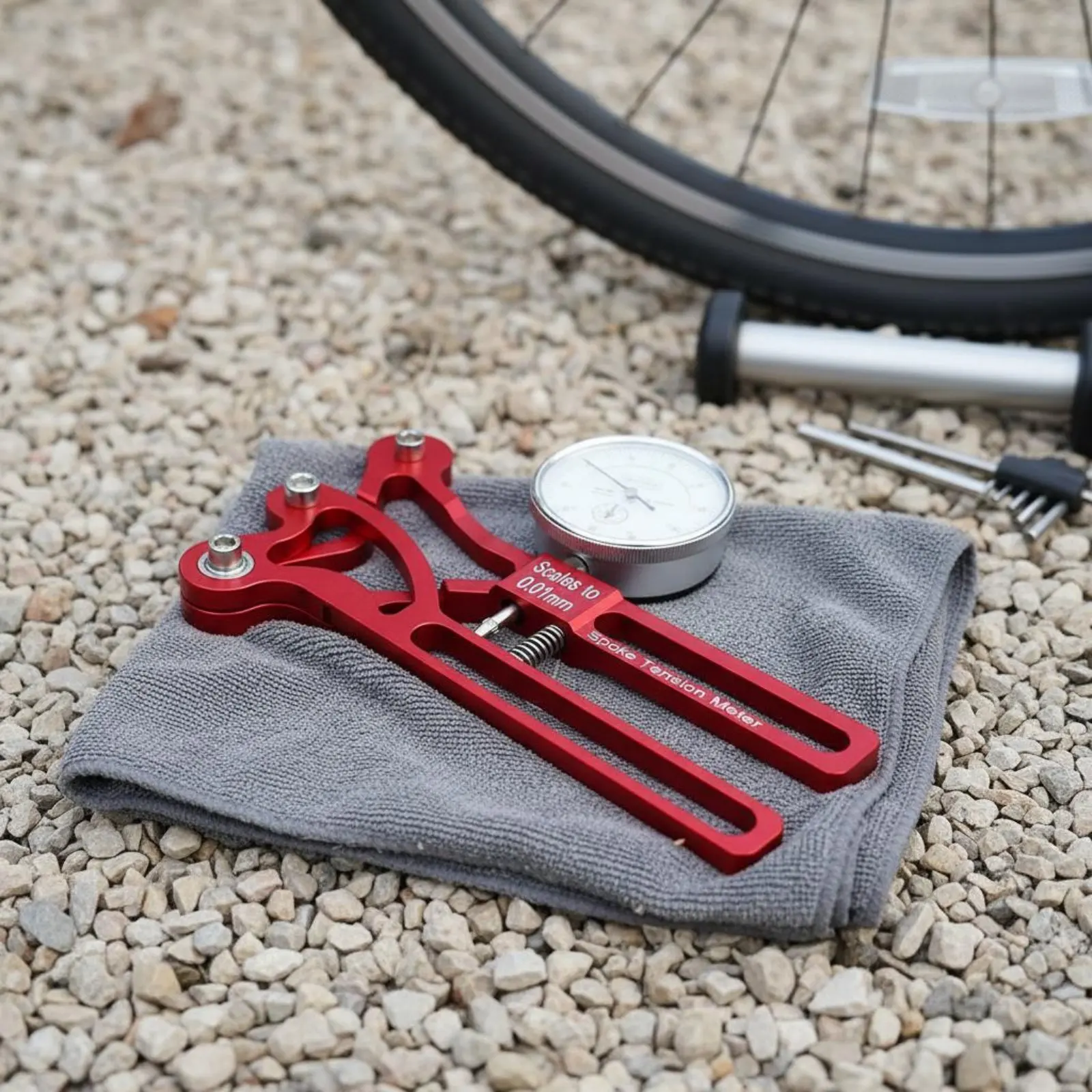 

Cycling Spoke Tension Meter Precision Measuring Bike Spoke Tension Gauge Repair Tool Accurate Scale Easy to Use for Workshop