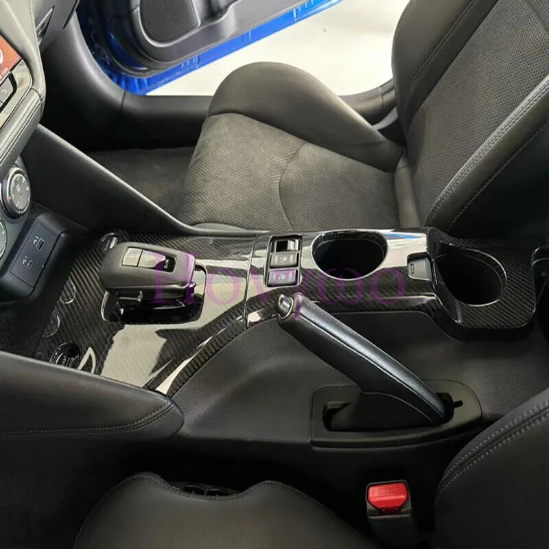 For Nissan Fairlady Z RZ34 400Z 2023up Real Carbon Car Gear Shift Panel Decorative Frame AT Version Car Interior Accessories