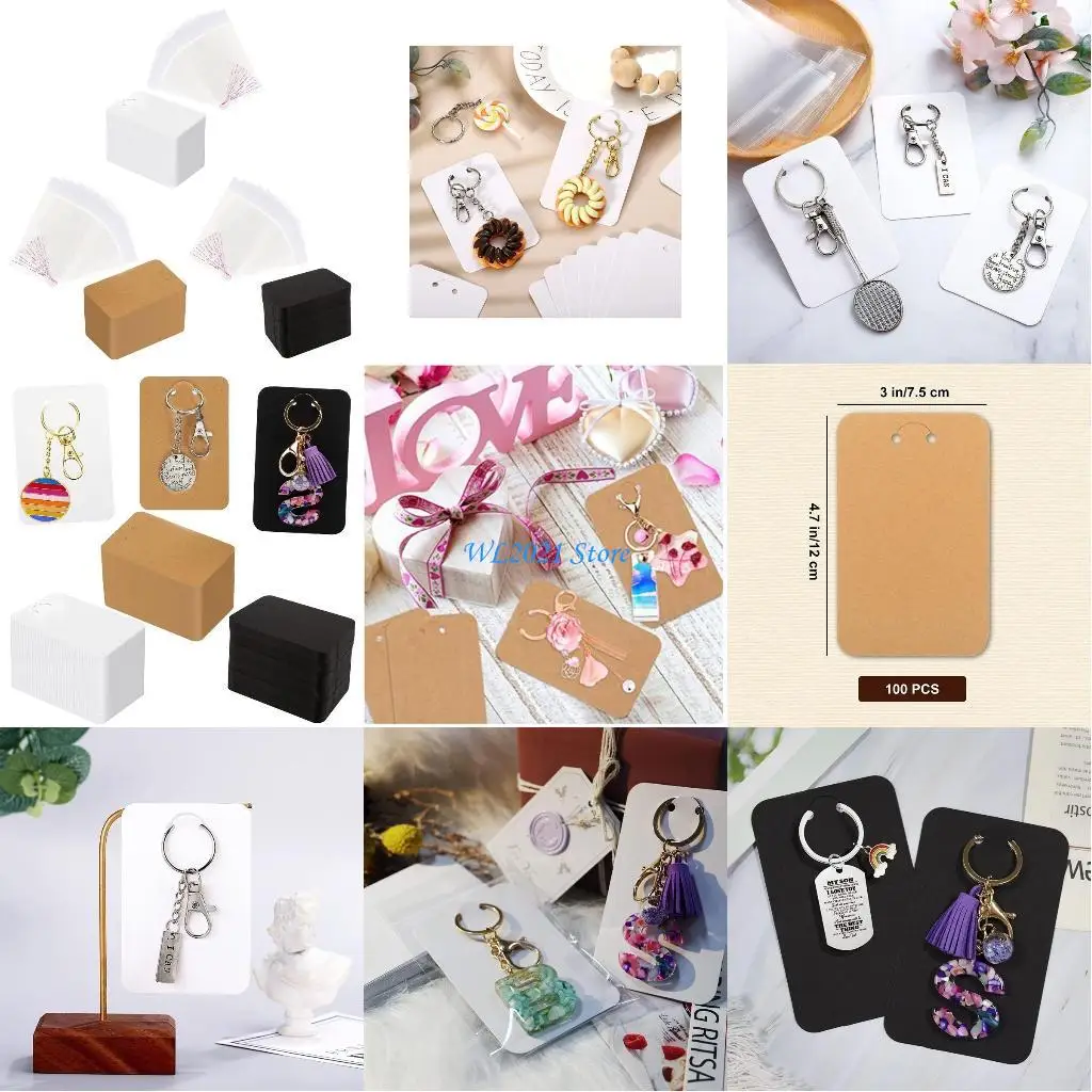 

G5GC Картонный держатель для карточек с серьгами и ожерельями для продажи, 3 цвета