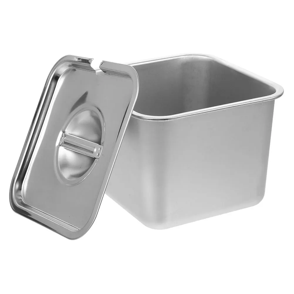 

Stainless Steel Ice Cream Box Compact Freezer Food Containers For Homemade Treats Airtight Storage Kitchen Essentials