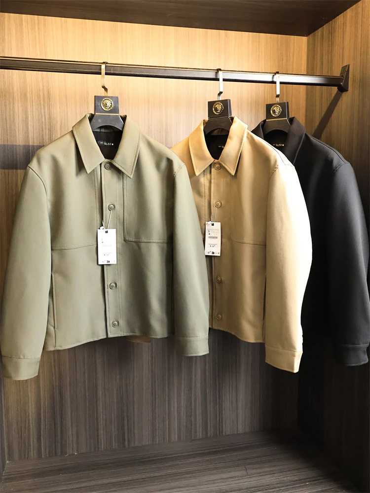 

Изношенный одиночный! Функциональная спецодежда Sle! Износостойкий Водонепроницаемый! Осенняя свободная универсальная легкая мужская куртка с воротником спецодежды