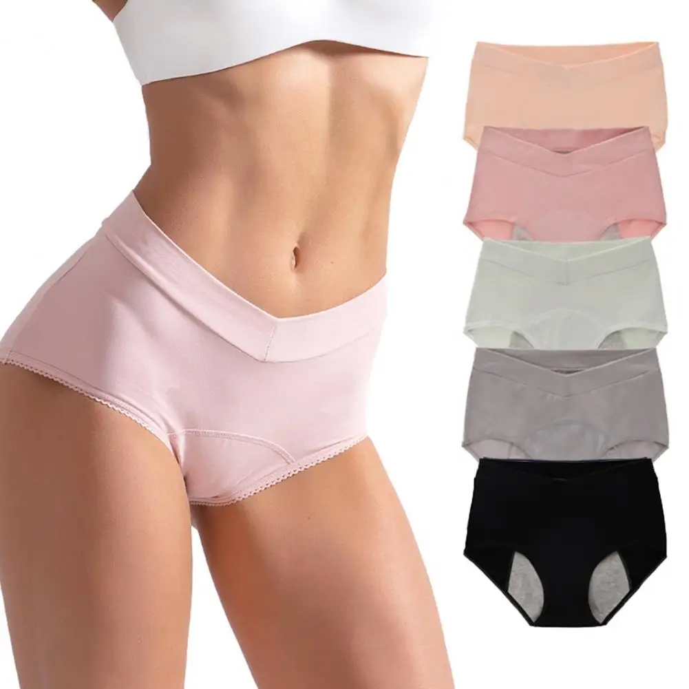 

Women High Waist Leakproof Panties High Waist Women's Underpants for Menstrual Period Moisture Wicking Anti-septic Lady Panties