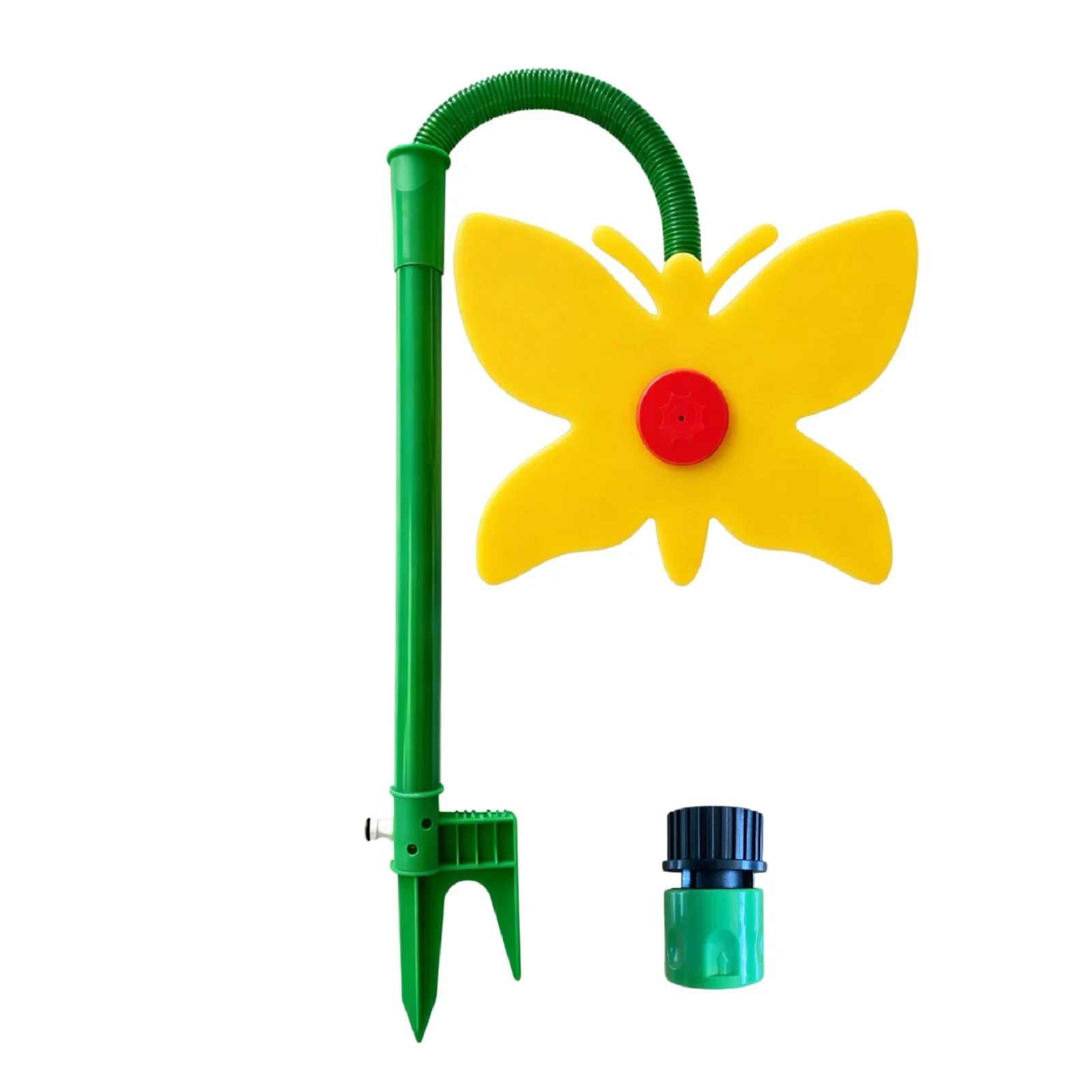 Crazy Dancing Butterfly Water Sprinklers 360 Degree Rotating Butterfly Garden Sprinklers Funny for Yard Watering Dogs Playing
