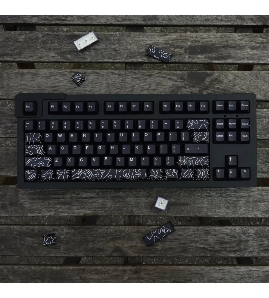 Black Canyon 146-key mechanical keyboard keycap split PBT five-sided sublimation custom cherry original factory height