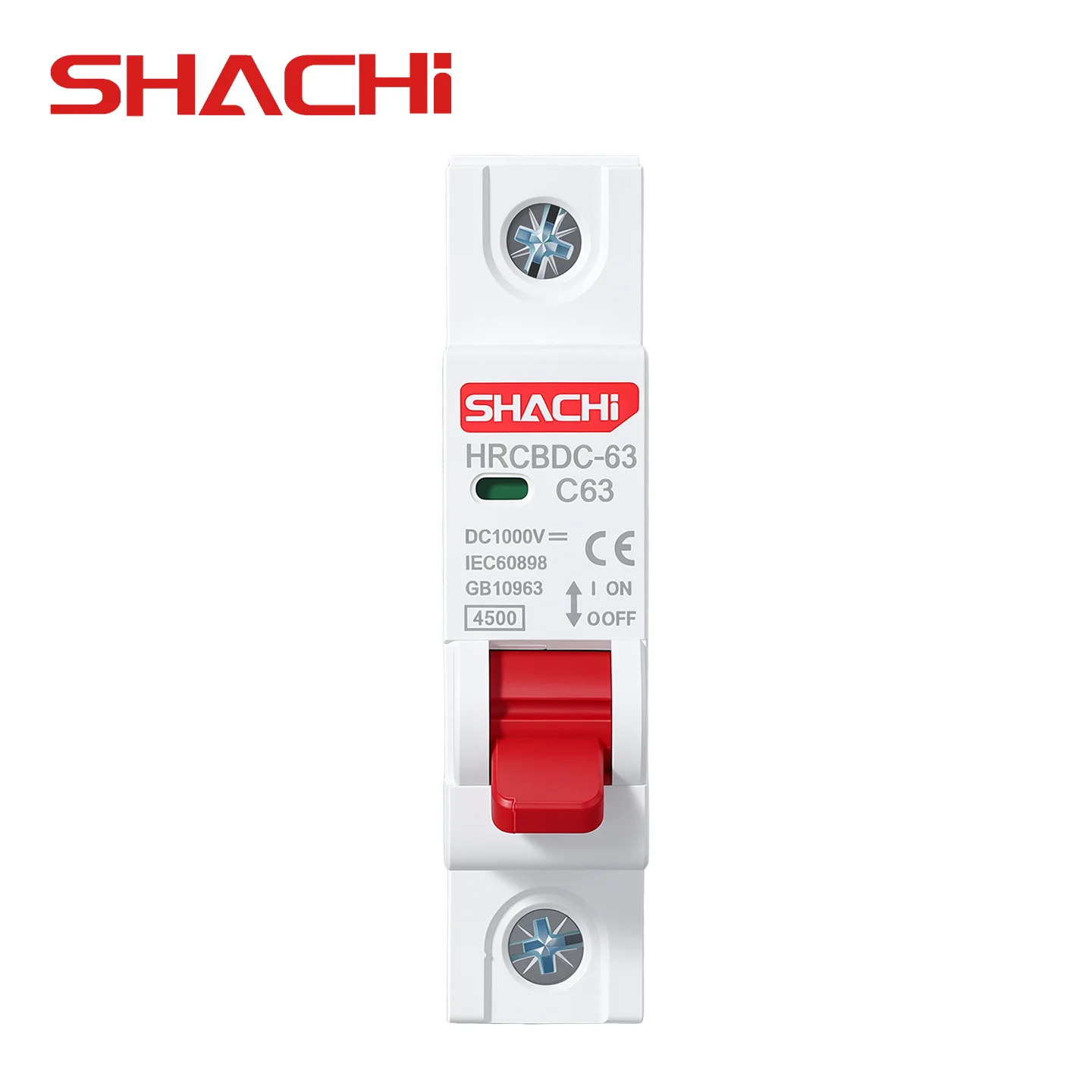 DC 1000V 1P Solar Mini Circuit Breaker Overload Protection Switch 10A 16A 20A 25A 32A 40A 50A 63A MCB for Photovoltaic PV System