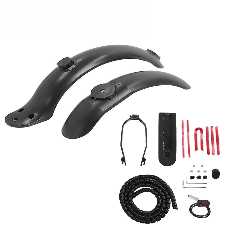 

For Xiaomi M365 1S Pro Front Rear Mudguard Winding Protection Cable Spiral Wire Winder Electric Scooter Fender Taillight Parts