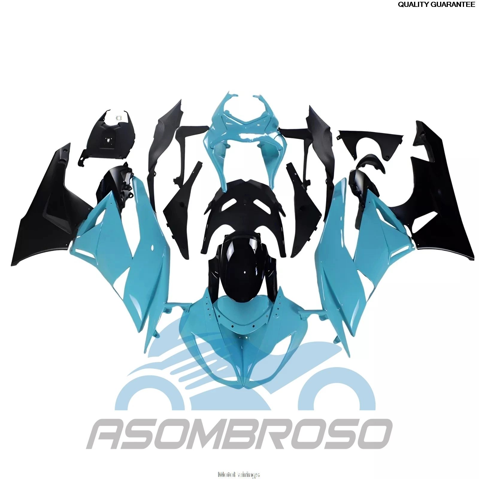 

Motorcycle Fairings ZX6R 2009 2010 2011 2012 Prime Fairing Kit for Kawasaki ZX6R 636 09 10 11 12 Blue