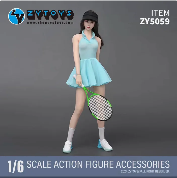 ZY5059 1/6 Female Soldier Tennis Sports Clothes+Accessories Model for 12''PH S16