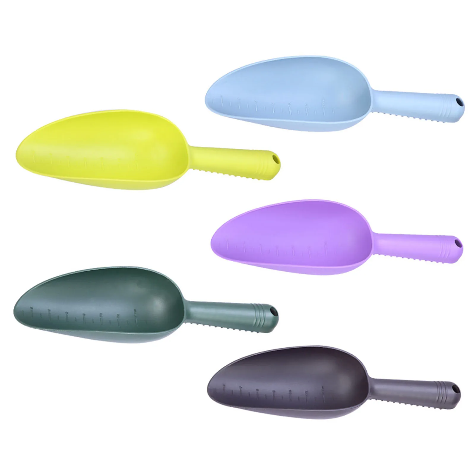 

5pcs Garden Soil Shovels Ergonomic Handle Light Weight Resistant Smooth Surface Easy To Use Household Balcony