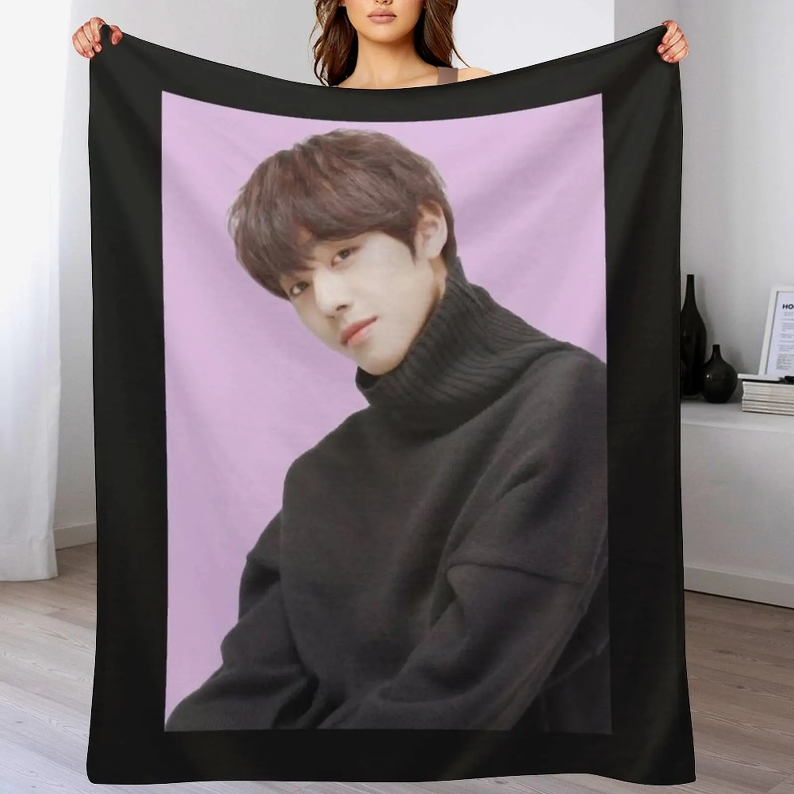 

Ahn hyo seop Greeting Card Throw Blanket Thin Soft Blanket for Summer Night Sleeping