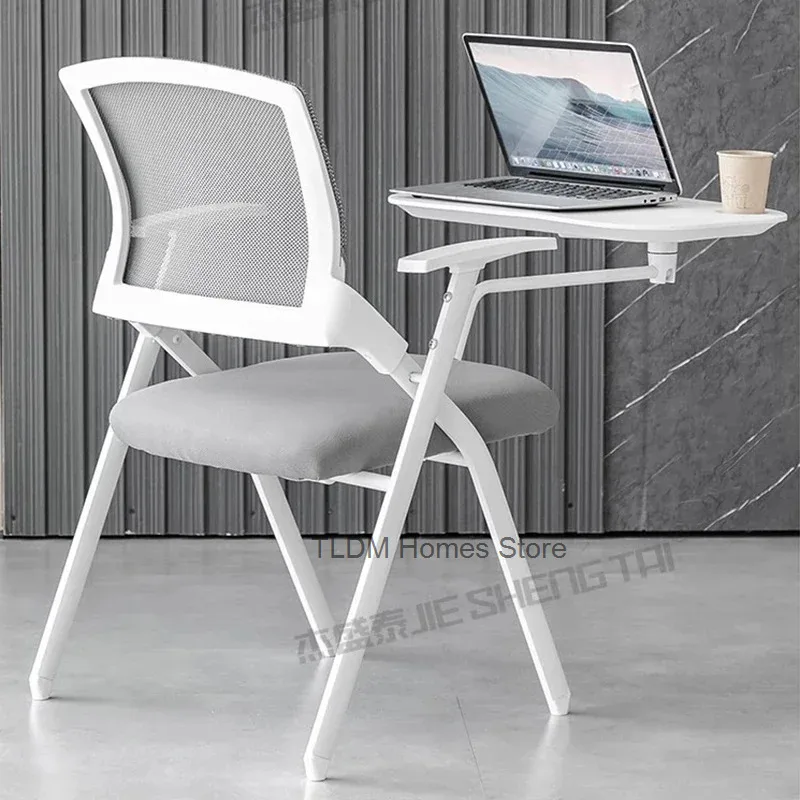 Folding Training Office Chair Classroom Conference Room Meeting Chair Writing Board Silla De Escritorio Office Furniture WKOC