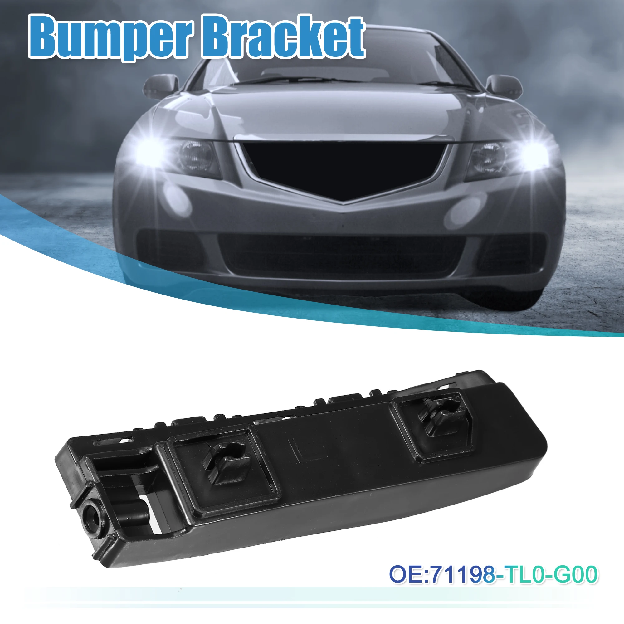 X Autohaux Left Side Right Side Car Front Bumper Bracket NO.71198-TL0-G00 for Acura TSX 2009 2010 2011 2012 2013 2014