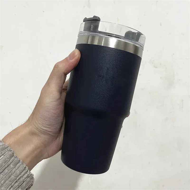 304 Stainless Steel Insulated Cup Convenient And Large Capacity Straw Coffee Cup Car Cup