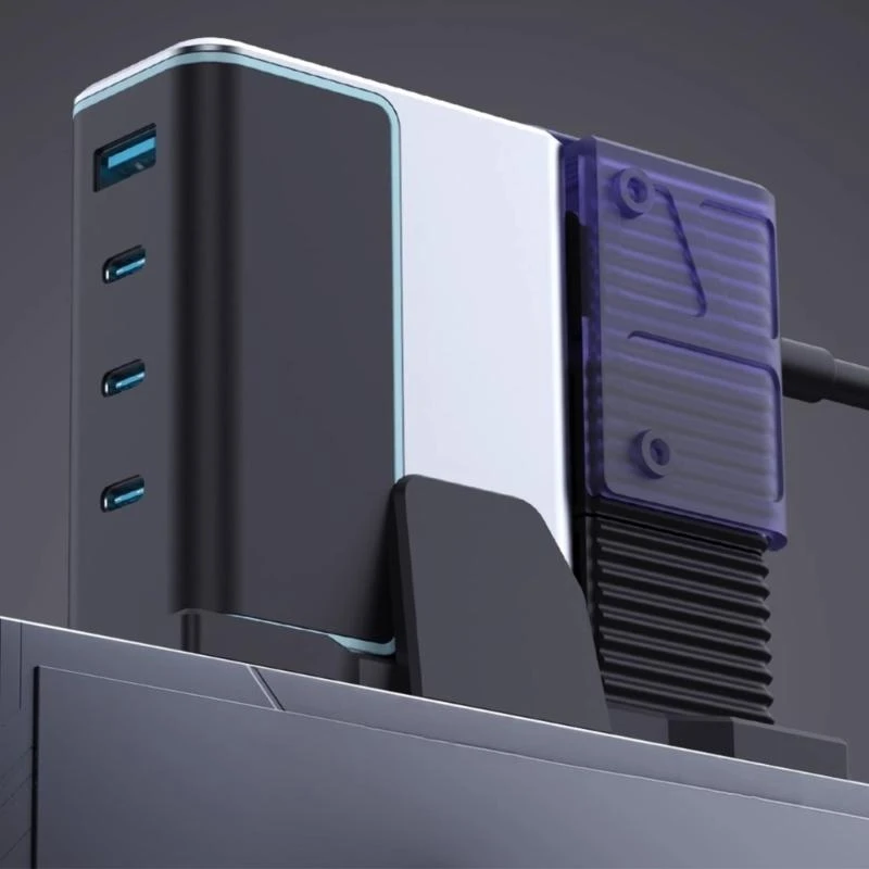 US Plug Gans Dock Desktop Adapter Atdapter для быстрой зарядки 140 Вт для стола или путешествия H05A