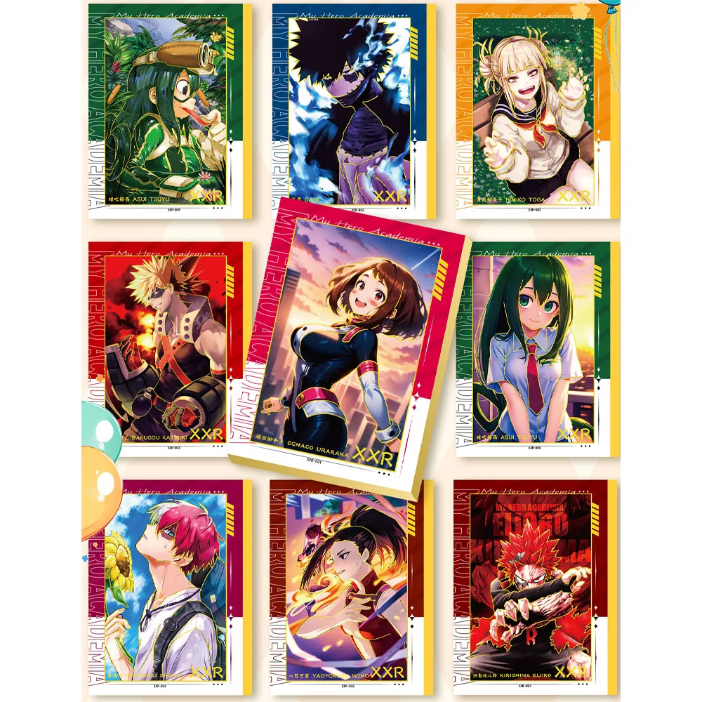 New My Hero Academia Game Cards Bakugou Katsuki Todoroki Shoto Cosplay Hardcover Collection Anime Poker Children Toy Gift