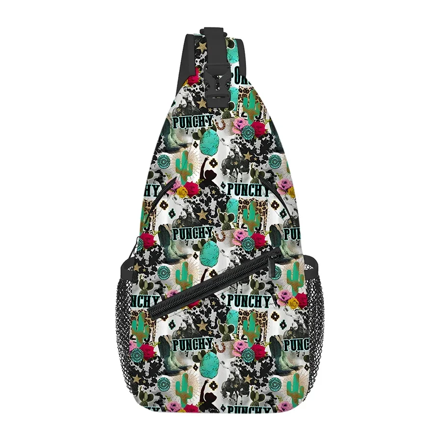 

Cowboy Pattern Small Chest Bag Men's and women's Best Gift 3D Cartoon Large Capacity Outdoor Sports Leisure Fashion Backpack