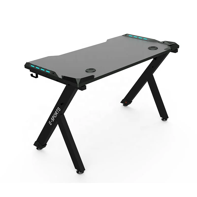 

Fashion Design Gaming Computer Desk Gaming Table With LED light for PUBG gamer