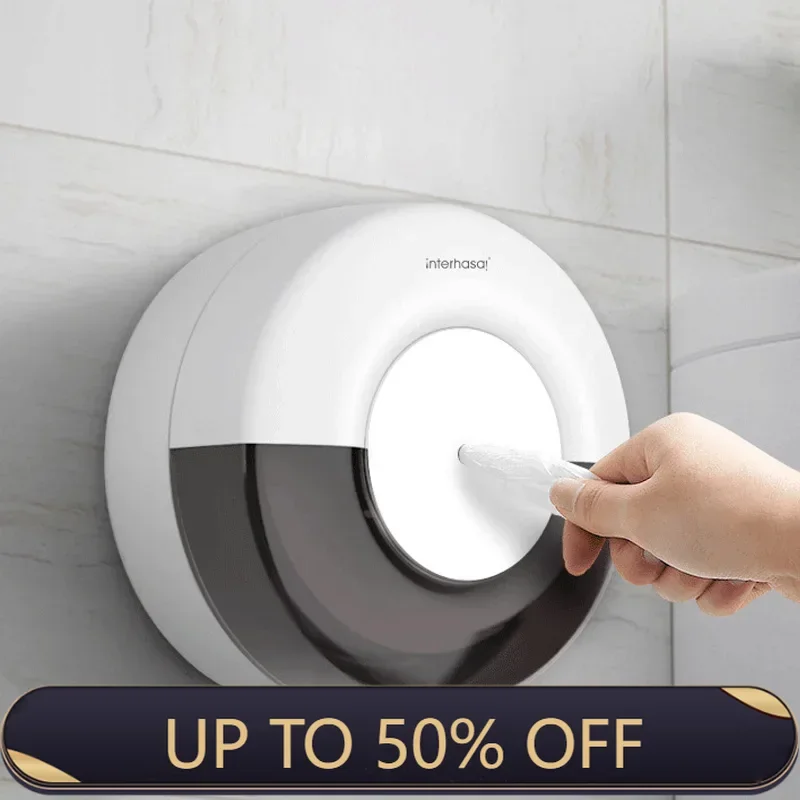 Large Capacity Paper Drawer Hotel Roll Paper Rack Waterproof Center Paper Drawer Bathroom Non Perforated Tissue Box