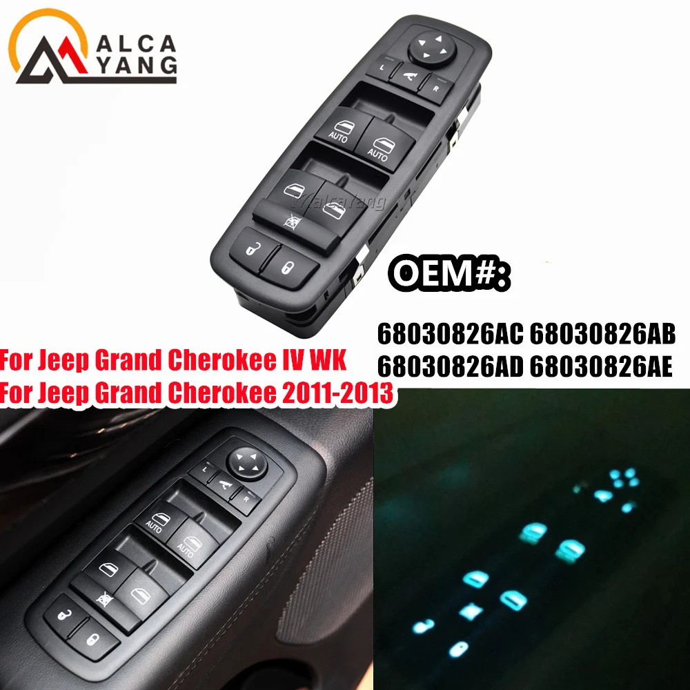 Power master Window Switch Replace for Jeep Grand Cherokee IV WK 2011 2012 2013 With folding function