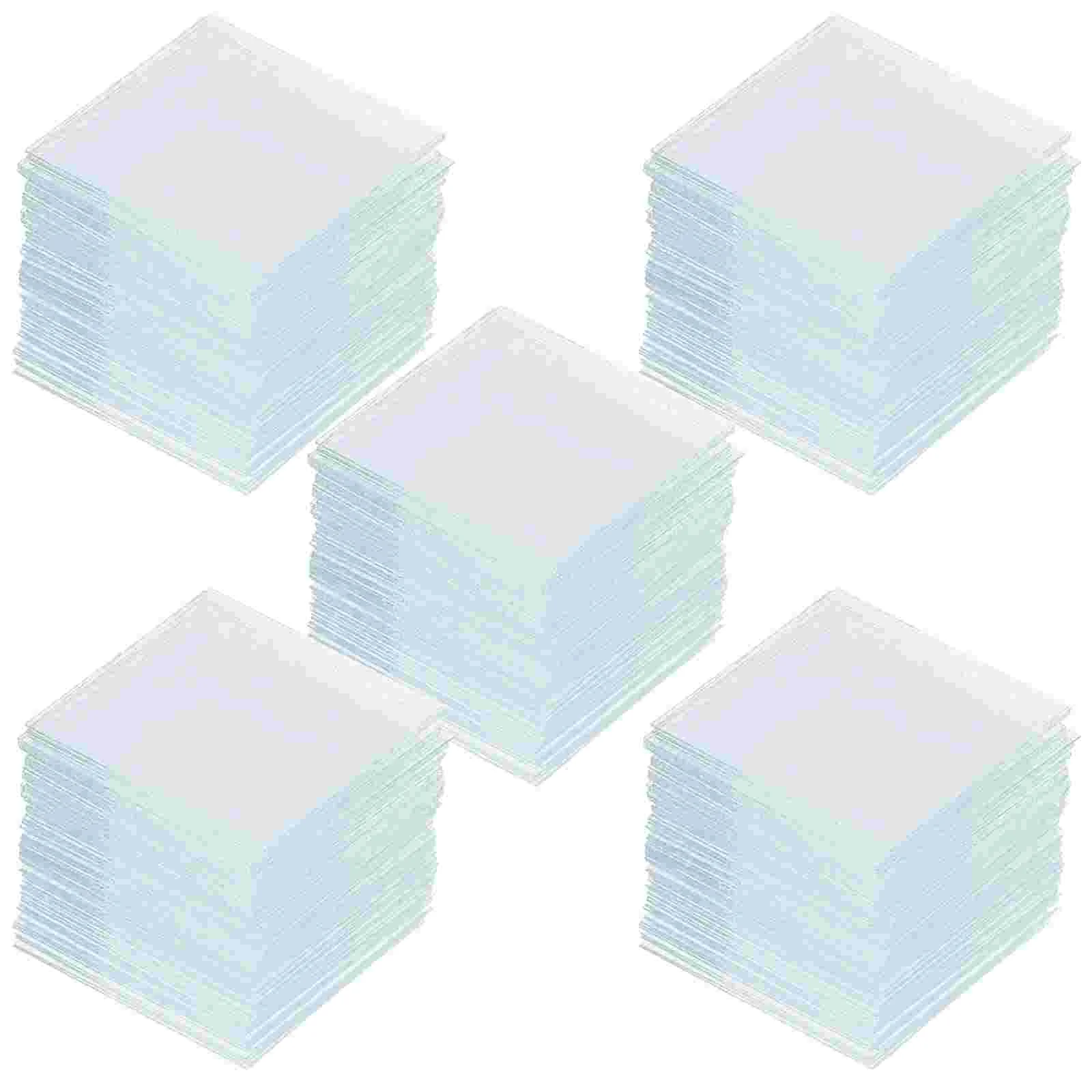 500 Pcs Microscope Slide Square Coverslip Lab Glasses Slides and Specimen