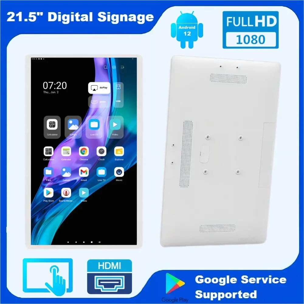 Stand By Me21.5 Inch Touch Screen Tablet With Narrow Edge Android 12 Wall-Mounted PC HDMI Input 7*24 Hours Advertising Smart Hom