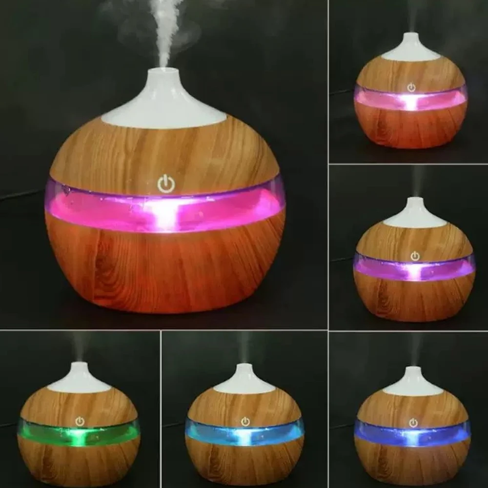 مرطب USB صغير مع موزع روائح عطرية 3 في 1 لسطح المكتب، تشغيل بلمسة واحدة ومفتاح مفتاح للمنزل/المكتب