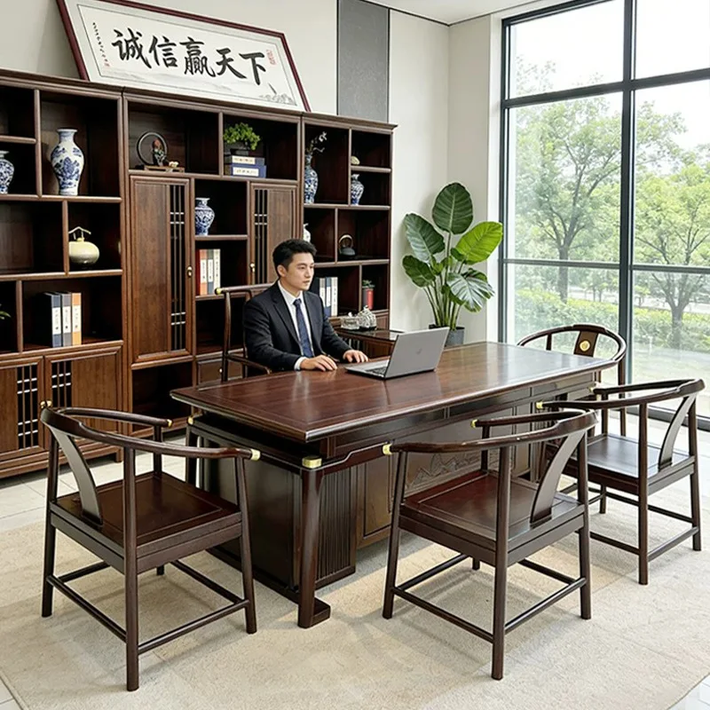 HT  New Chinese rosewood tea table and chair combination tea table desk  integrated dual-purpose spot delivery