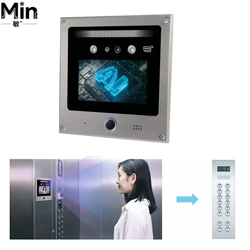 QR Code Biometric Access Control System Intelligent Building Elevator Access Management System for Office Residential Building