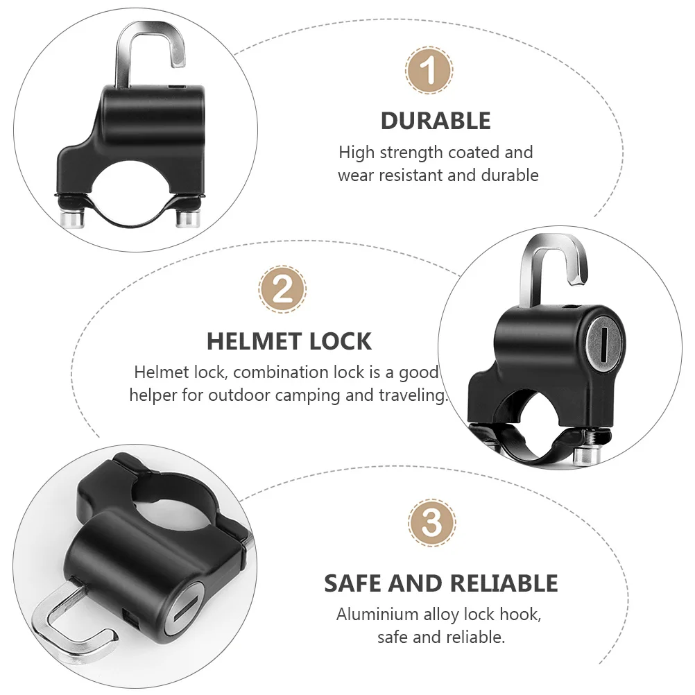 Lock Anti-Theft High-Strength Coated Aluminium Alloy Mini Compact Outdoor Camping Traveling Road Bike Accessories